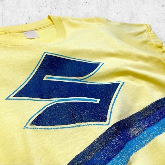 Vtg 70s 80s Screen Stars Suzuki Hallman Shirt, Single Stitch, USA Racing MotoX M - Picture 4 of 8